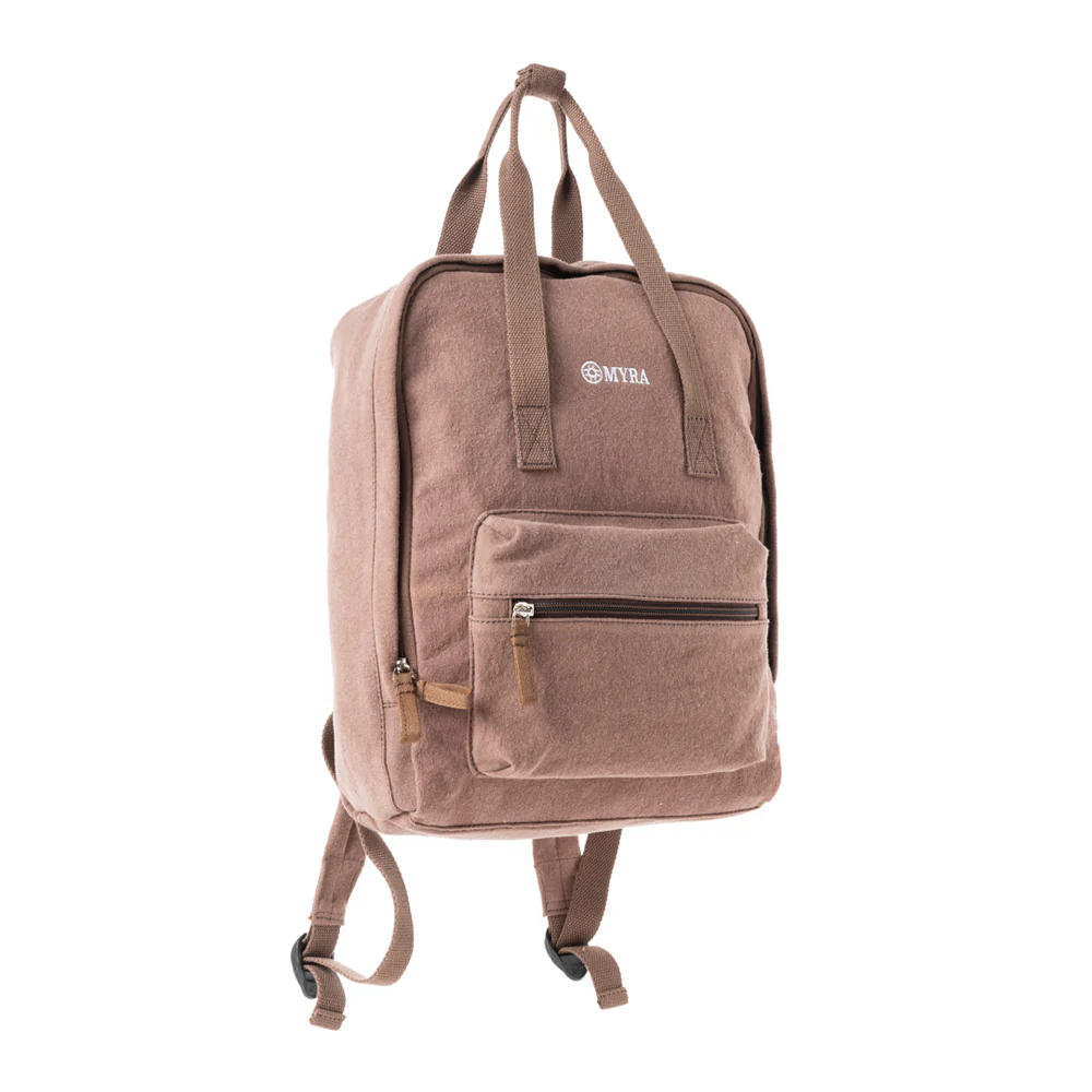 Pioneer Trek Canvas Backpack Bag in Brown