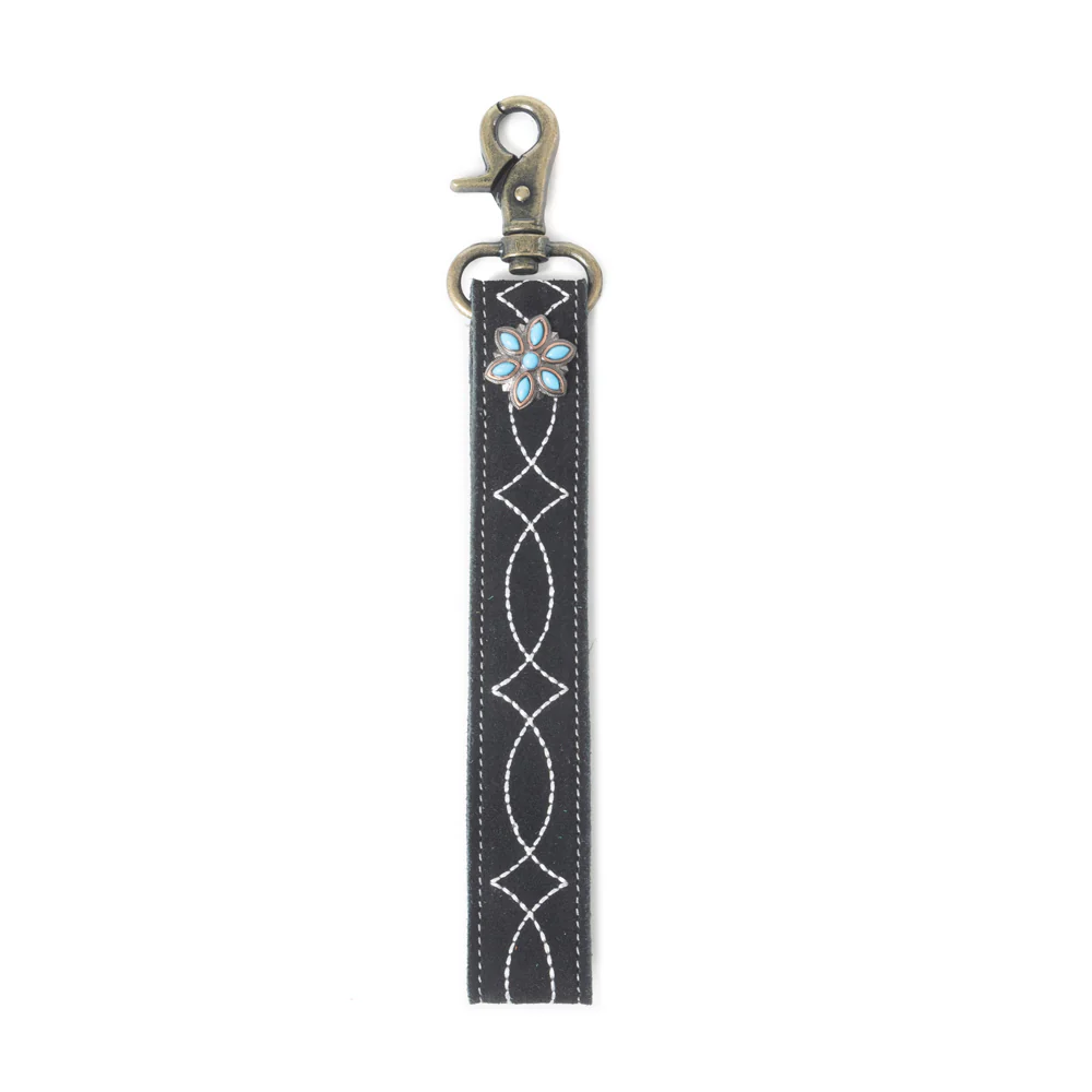 11081-rodeo-rose-leather-key-fob-in-black-1.webp