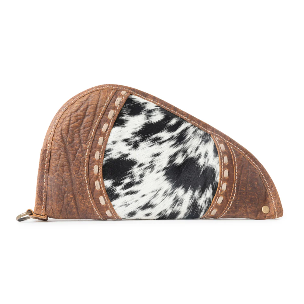 Rustlerâs Range Hairon Leather Gun Case in Rustic Tan
