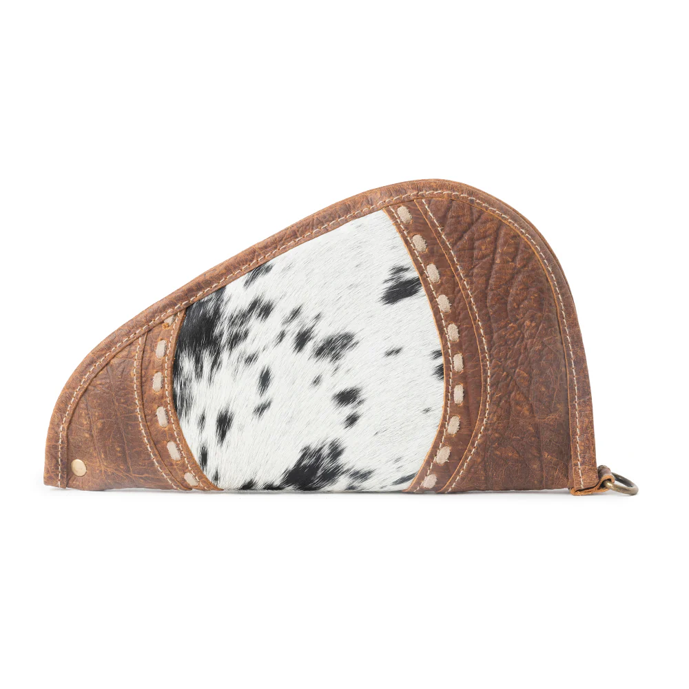 Rustlerâs Range Hairon Leather Gun Case in Rustic Tan