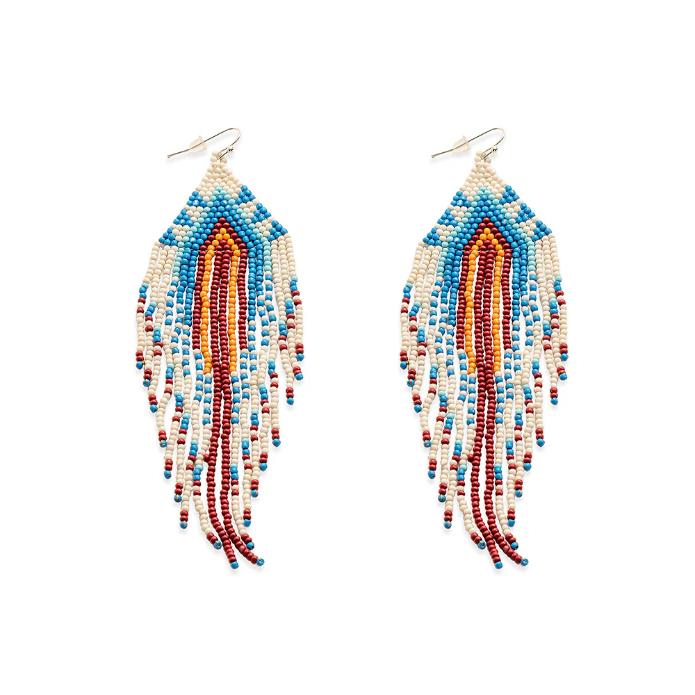 Strands of History Beaded Earrings