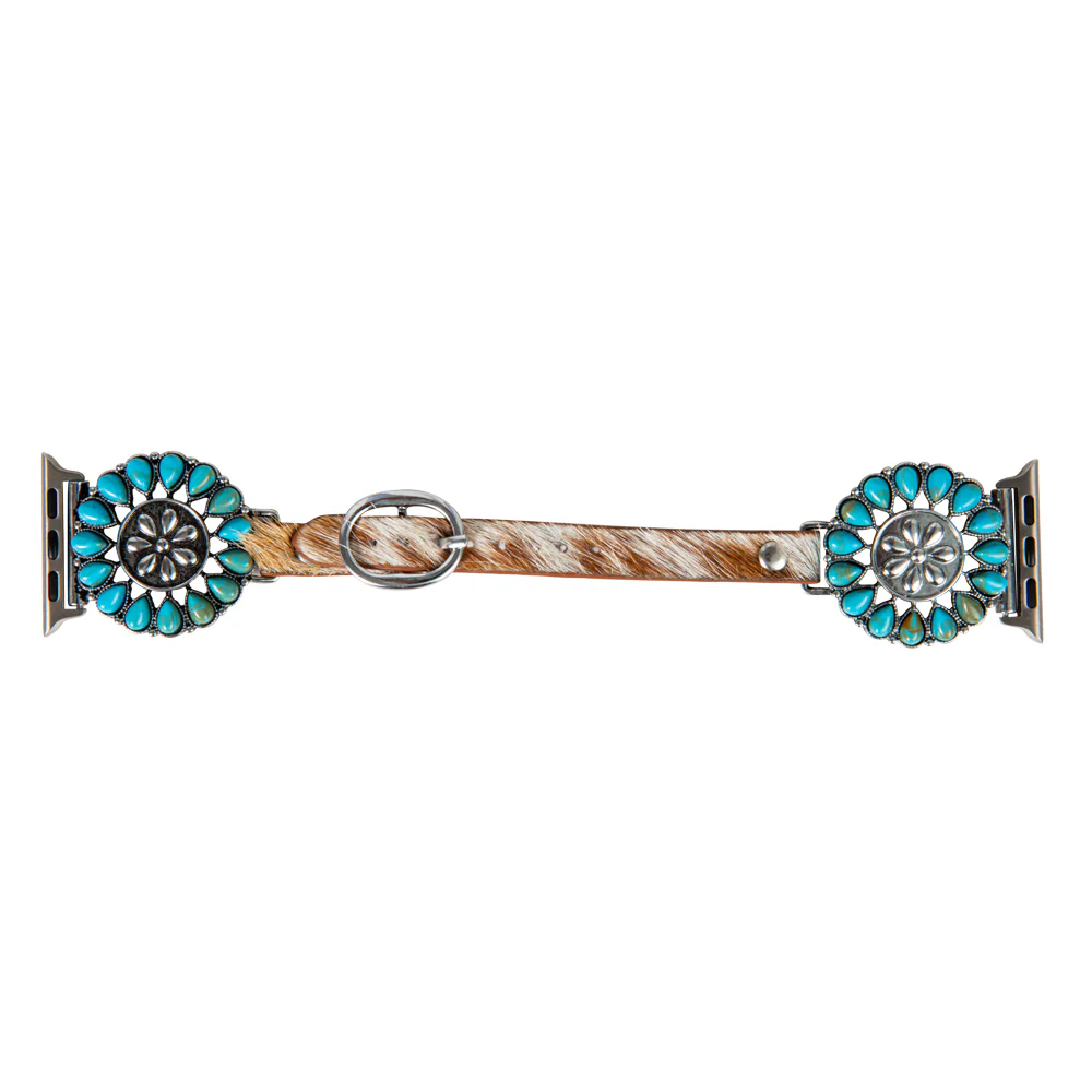 Summer Winds Hair-On Hide Watch Band