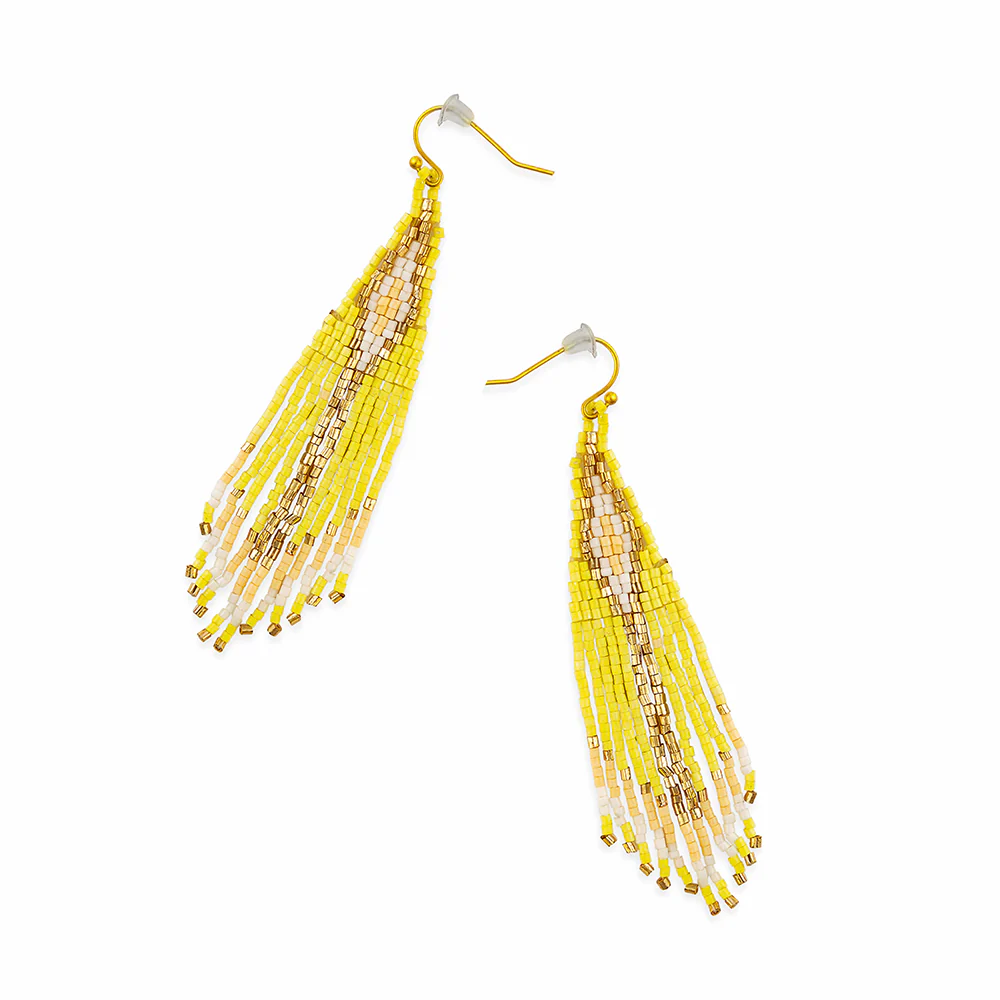 Sun Cast Beaded Earrings