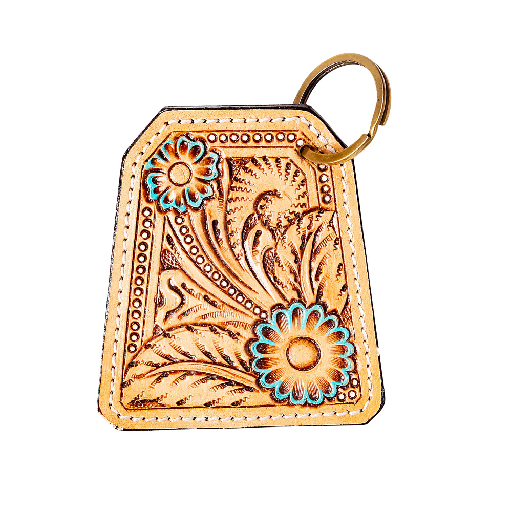 Sunrise Hand-tooled Key Fob 1 12632-sunrise-hand-tooled-key-fob-1.webp
