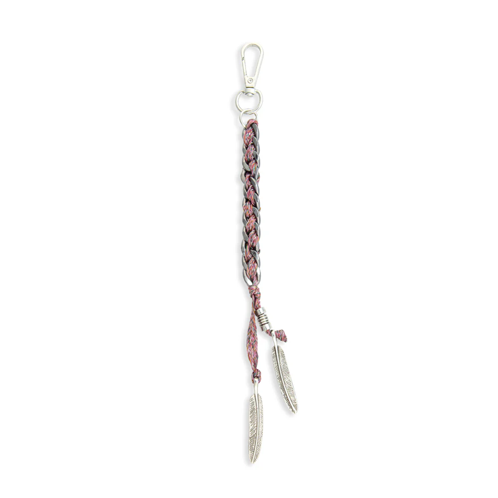 Trail Feather Braided Chain Key Fob 1 13362-trail-feather-braided-chain-key-fob-1.webp