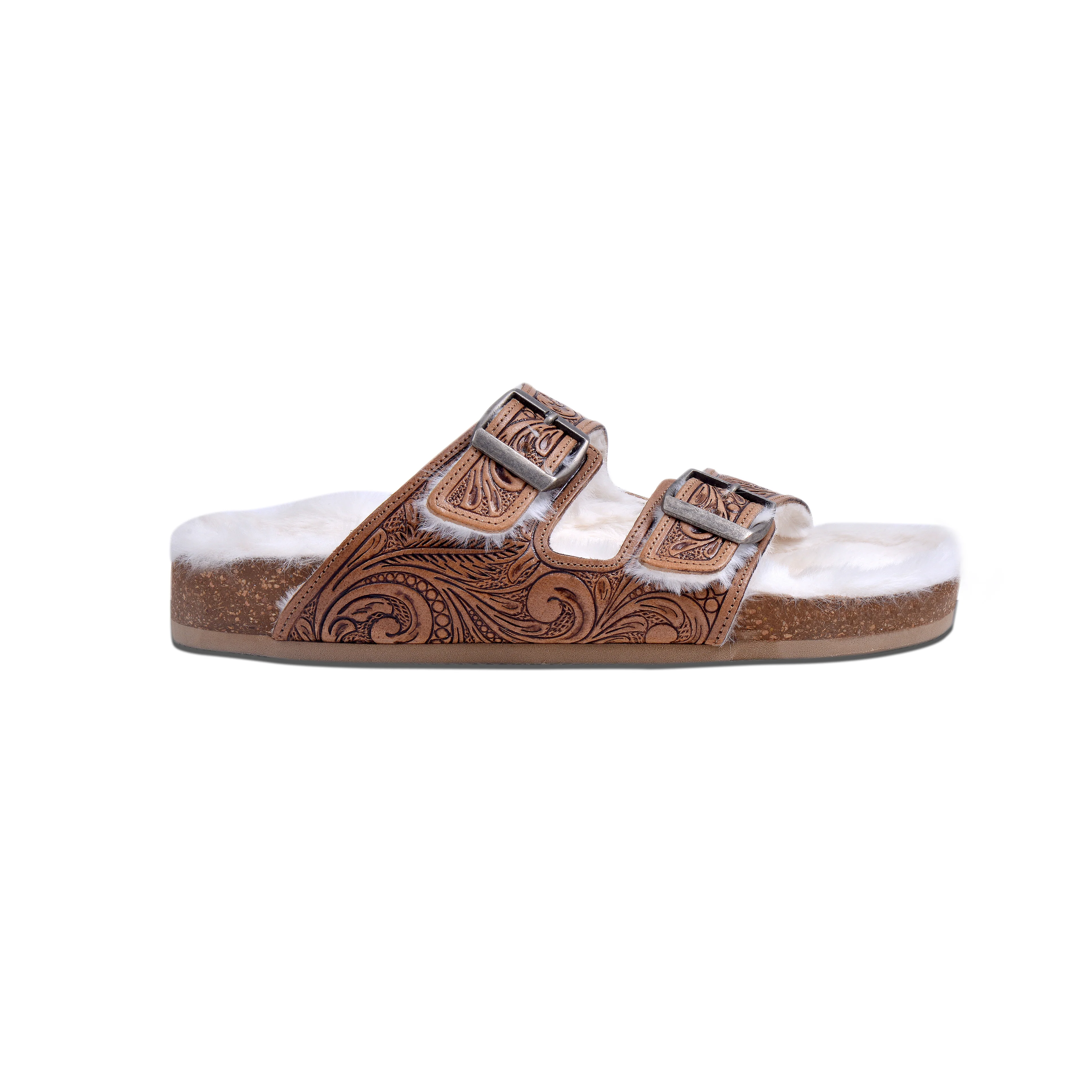 13410-trail-winder-hand-tooled-fur-comfort-leather-sandals-1.webp