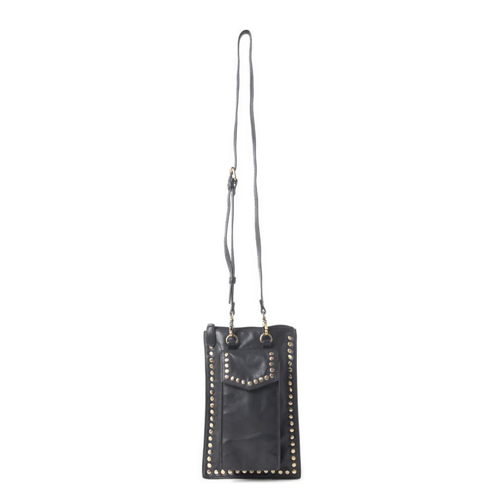 Western Wanderer Leather Bag in Black