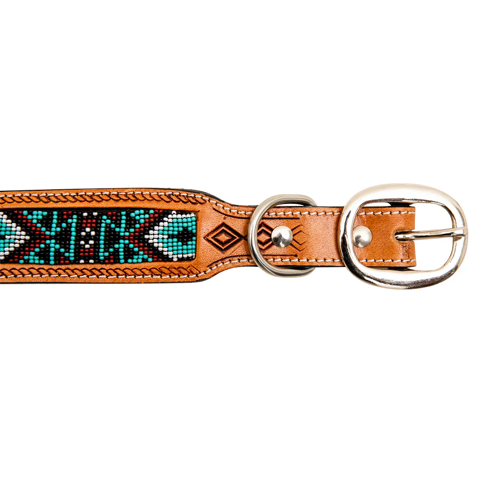 14205-whizter-hand-tooled-beaded-dog-collar-1.webp