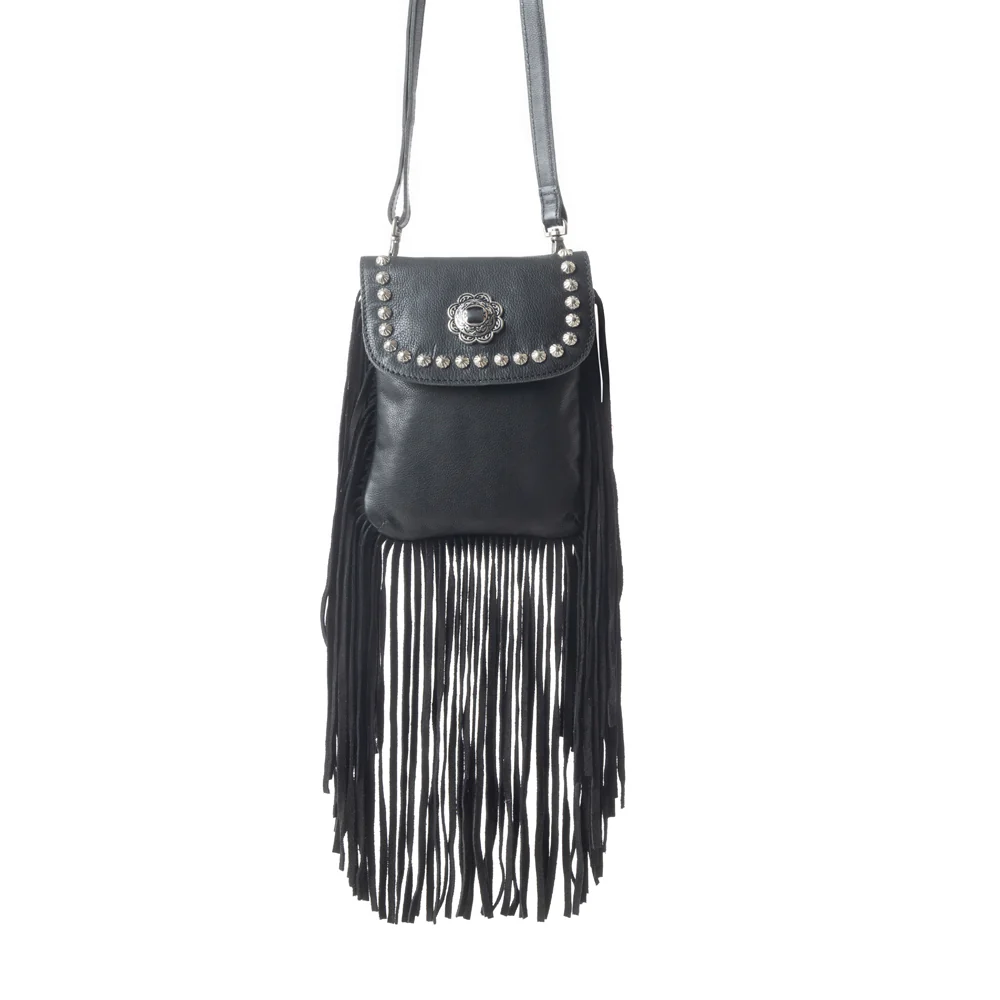 Wild Noir Leather Bag in Raven Black