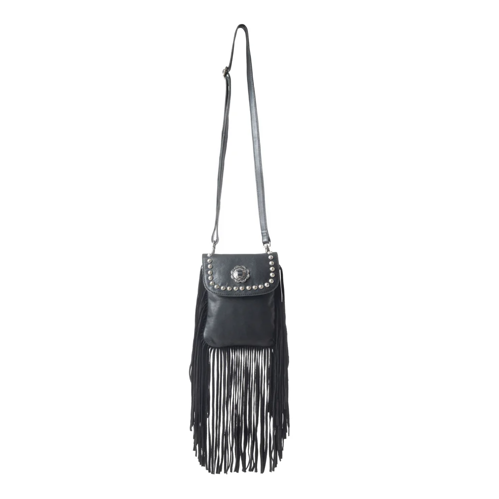 Wild Noir Leather Bag in Raven Black