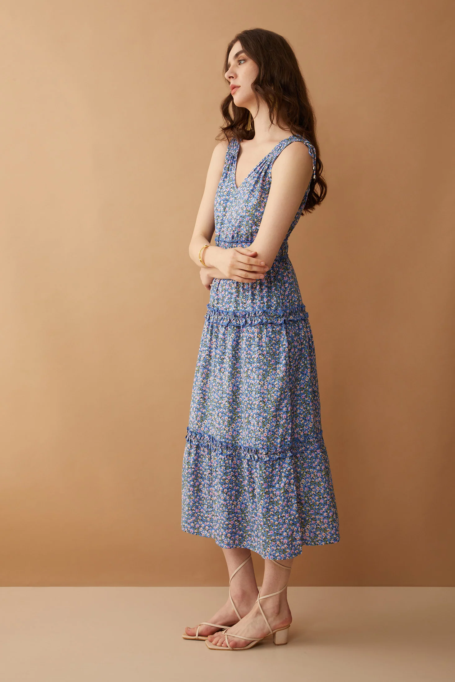 Bohera Biancalynne Drop Waist Sleeveless Tie Dress