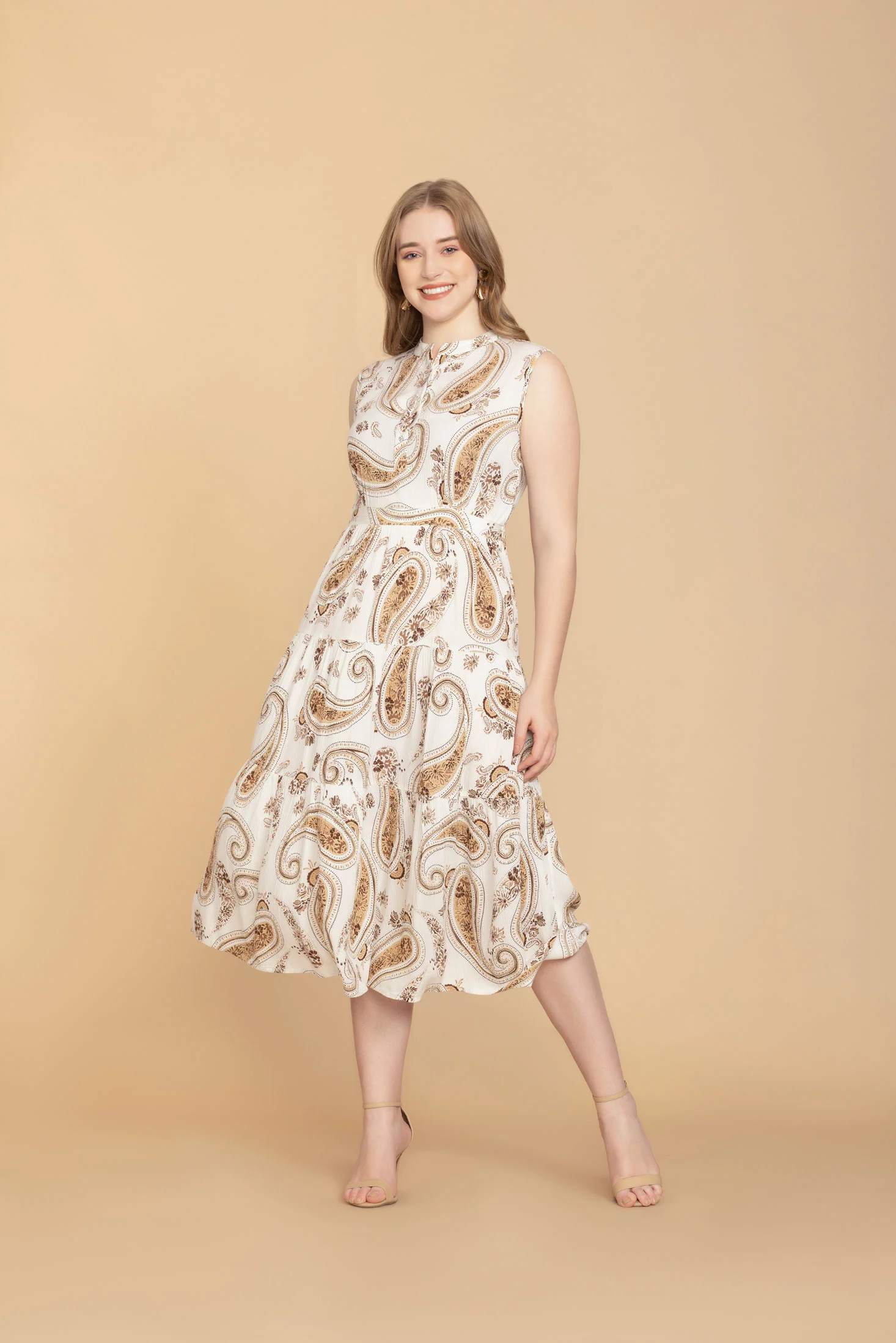 Bohera Brianna Hope Drop Waist Paisley Dress
