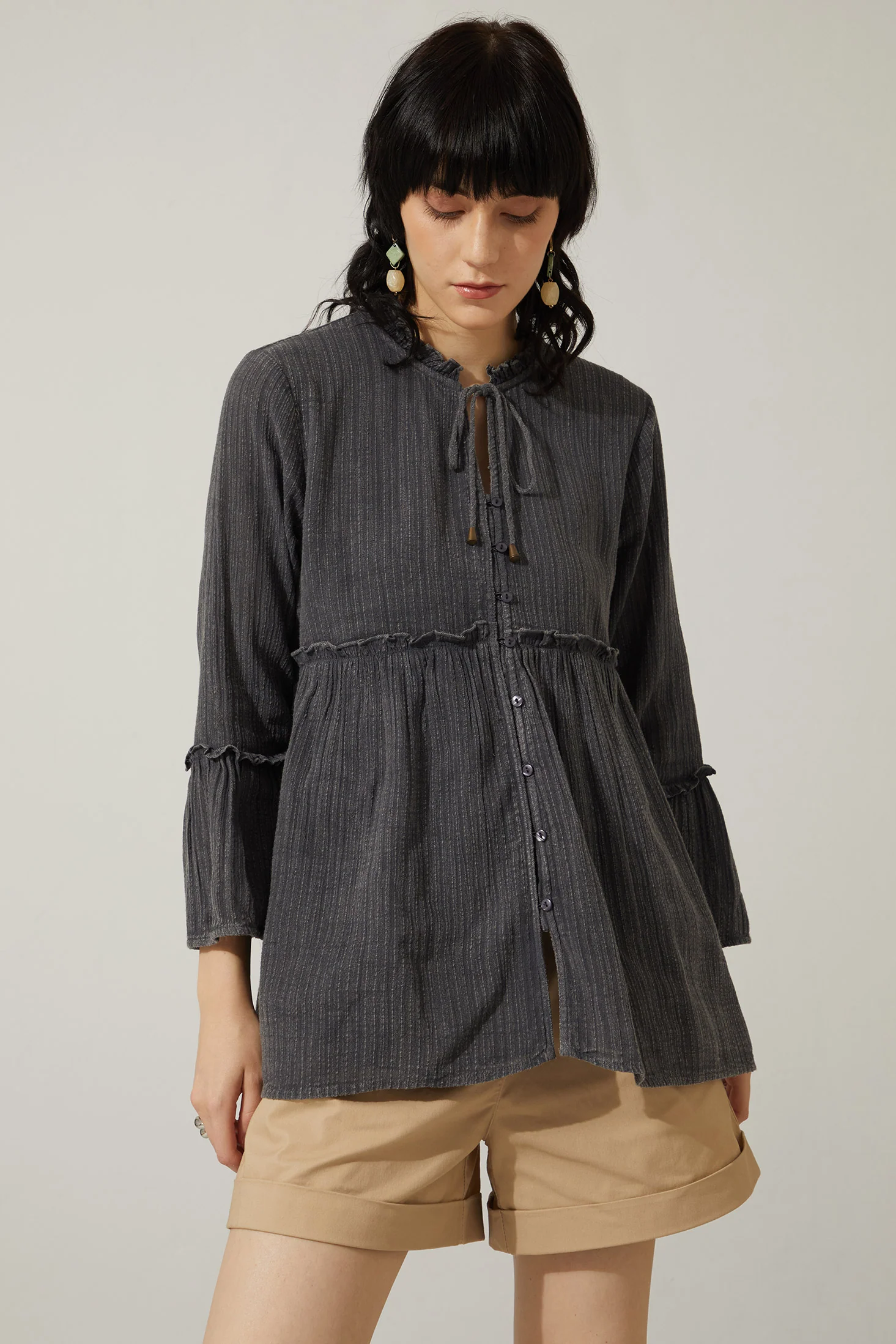 Bohera Kimmee Flared Sleeve Babydoll Denim Wash Top 1 1735-bohera-kimmee-flared-sleeve-babydoll-denim-wash-top-1.webp