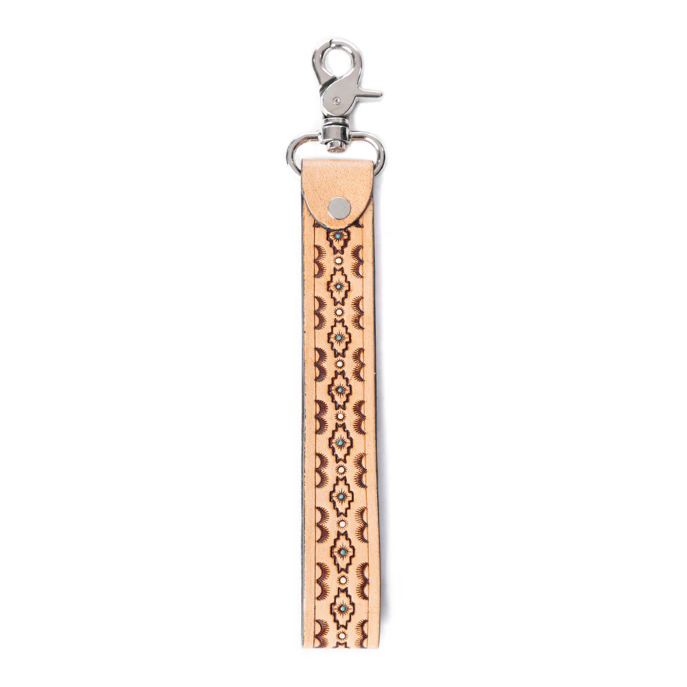 Canyon Spire Key Fob In Light Brown
