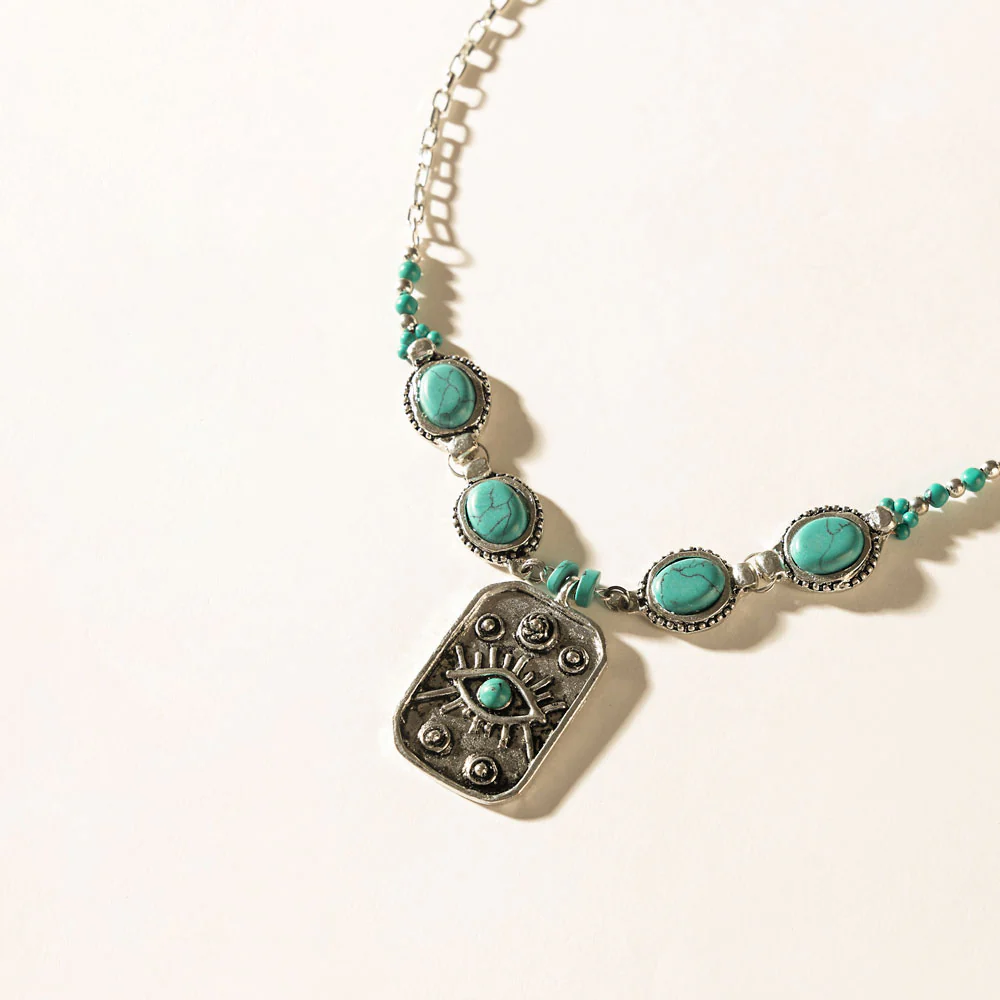 El Paso Eclipse Necklace in Sunlit Turquoise