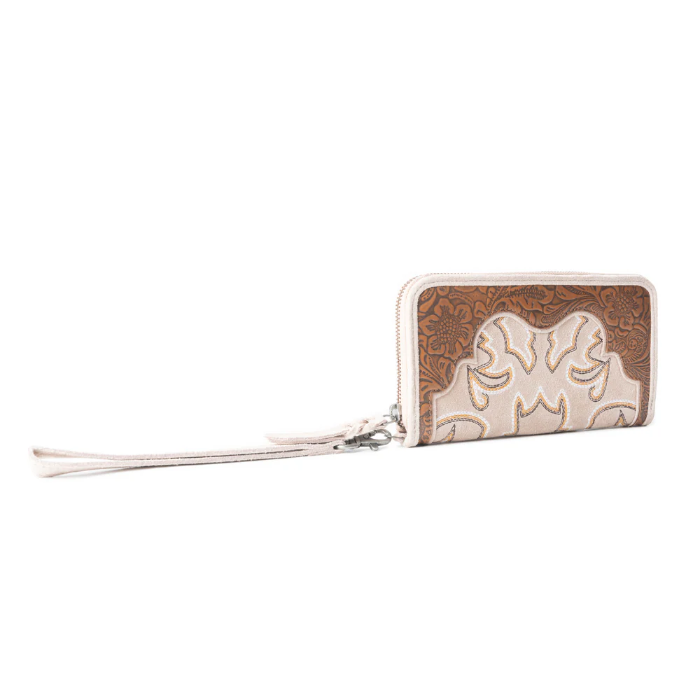Electric Desert Wallet In Brown In Chocolate White