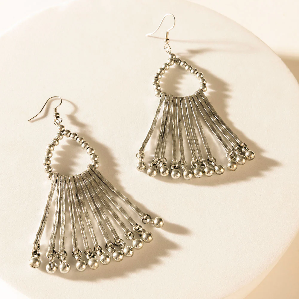 Emily Glow Earrings in Moonshine Silver