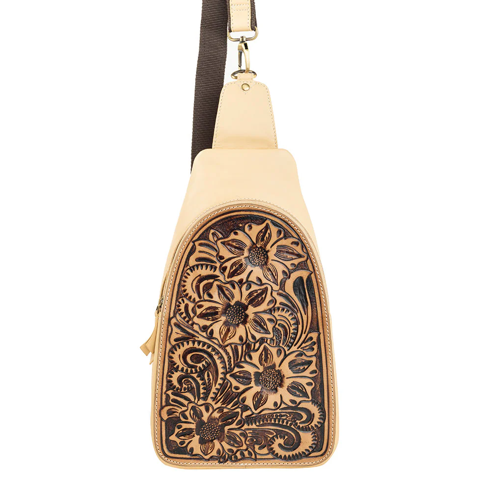 Glorietta Sling Bag In Light Camel