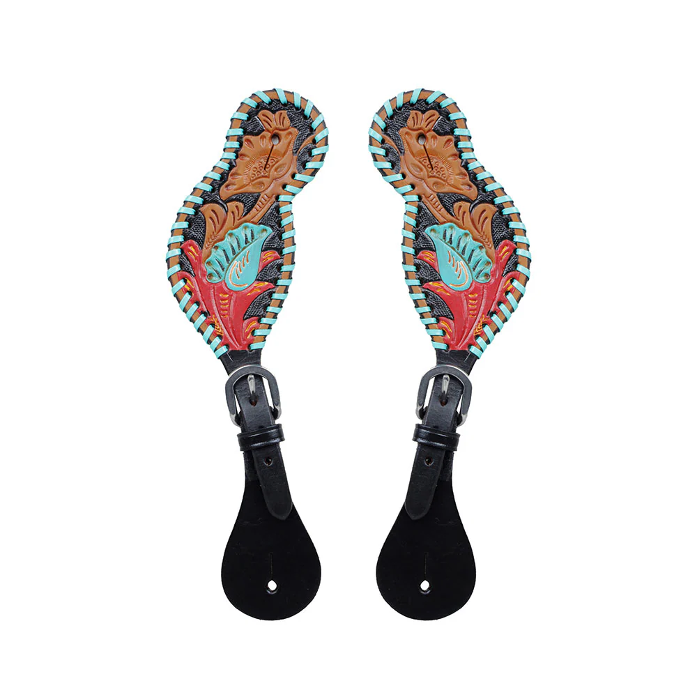HEELS ON SPUR STRAP