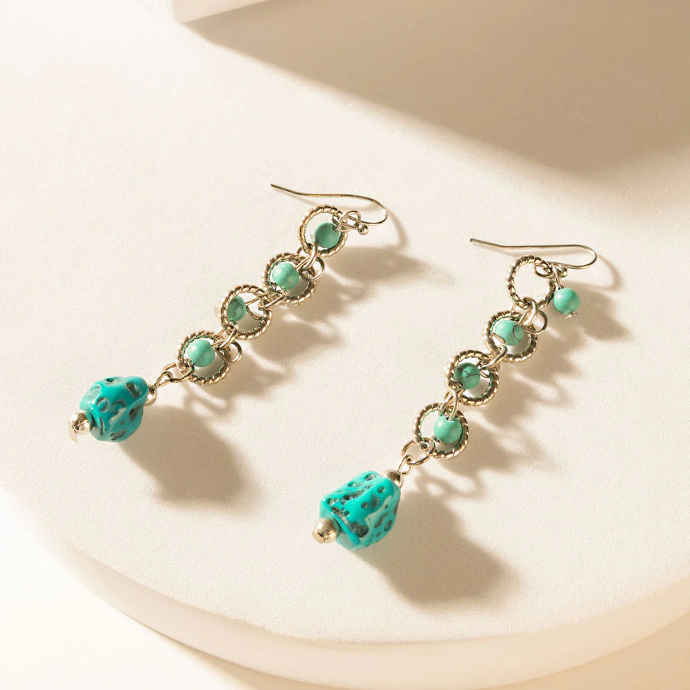 Laramie Loops Earrings in Desert Blue