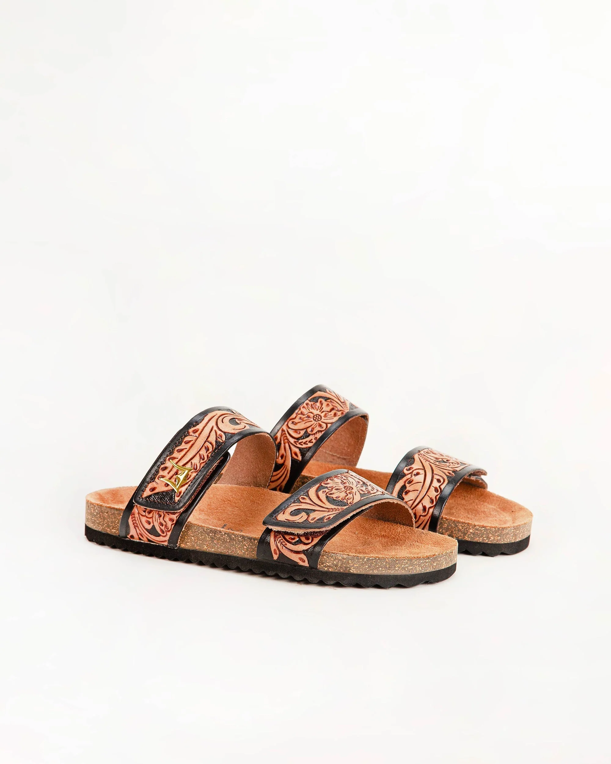 Loyal West Deen Canyon Sandals - Handtooled Leather