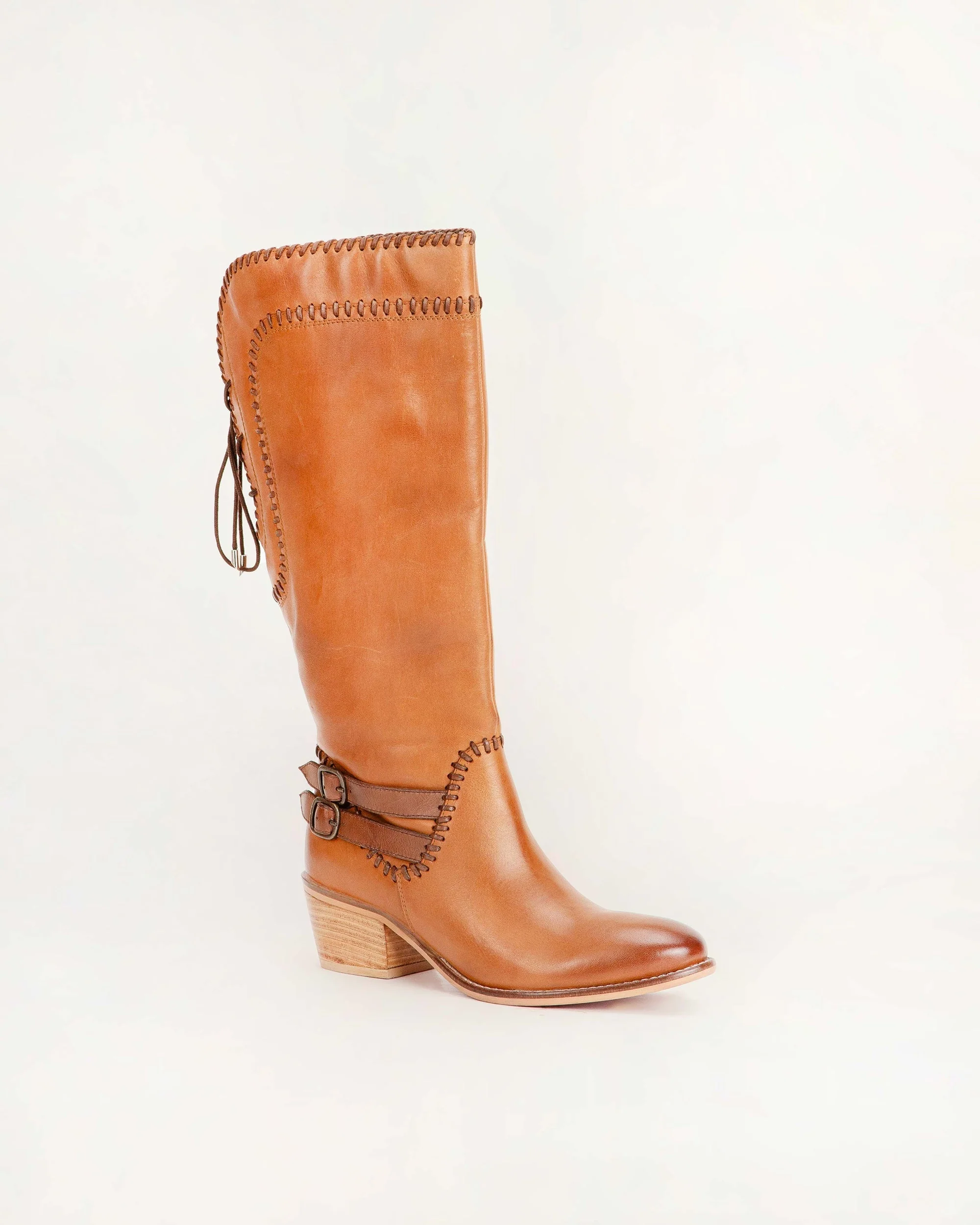 Loyal West Dusty Trail High Boot In Calfskin