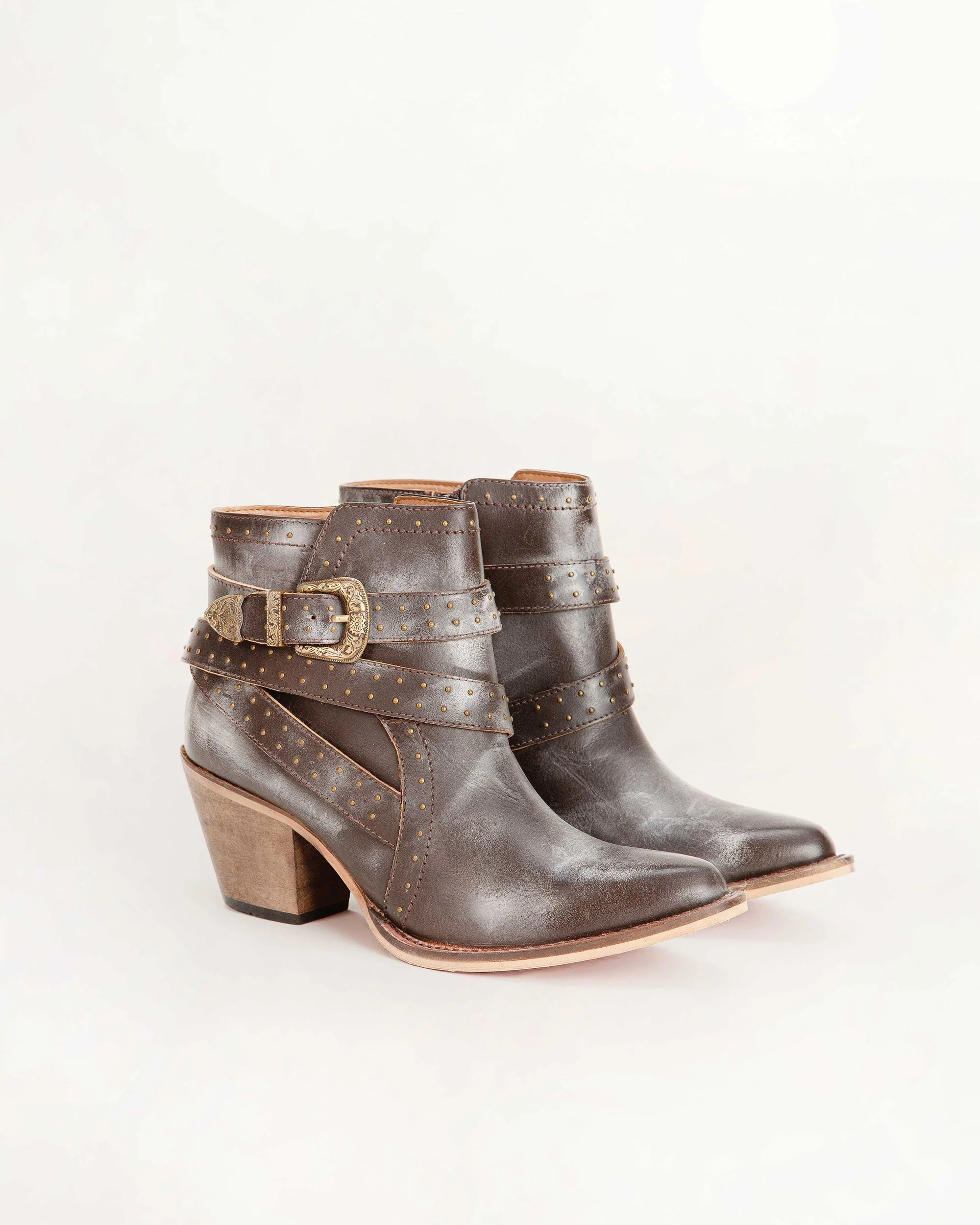 Loyal West Elena Booties In Calfskin