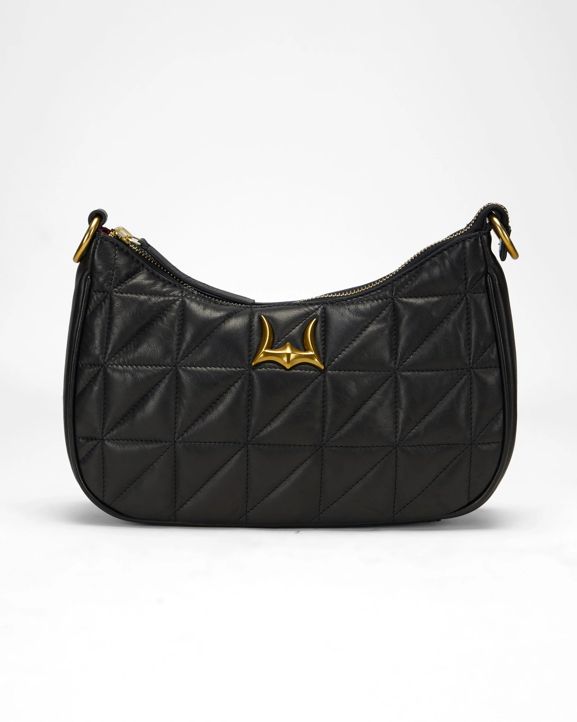 Loyal West JOE QUILTED NAPPA LEATHER BAG-BLACK