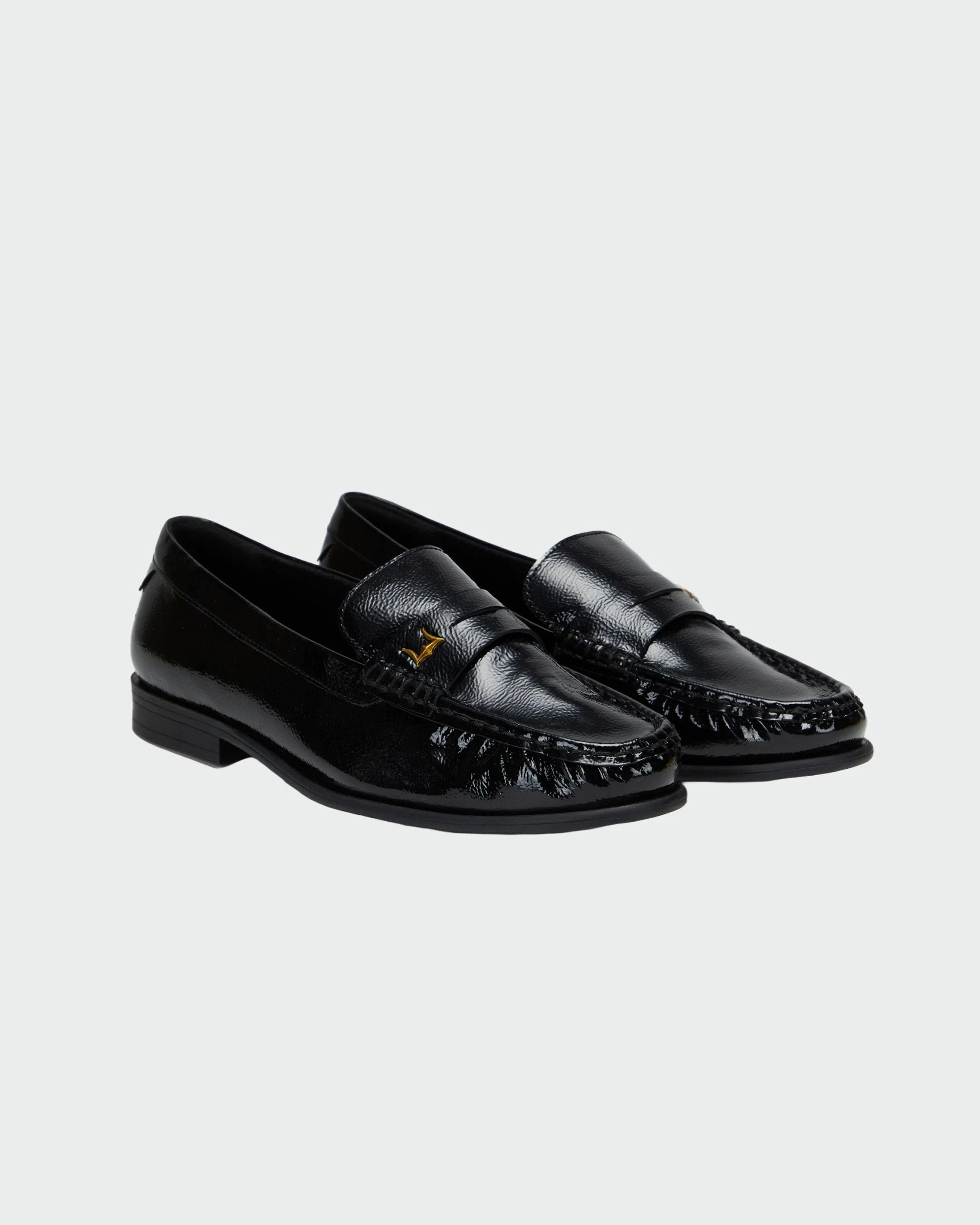 Loyal West LEATHER LOAFERS - BLACK