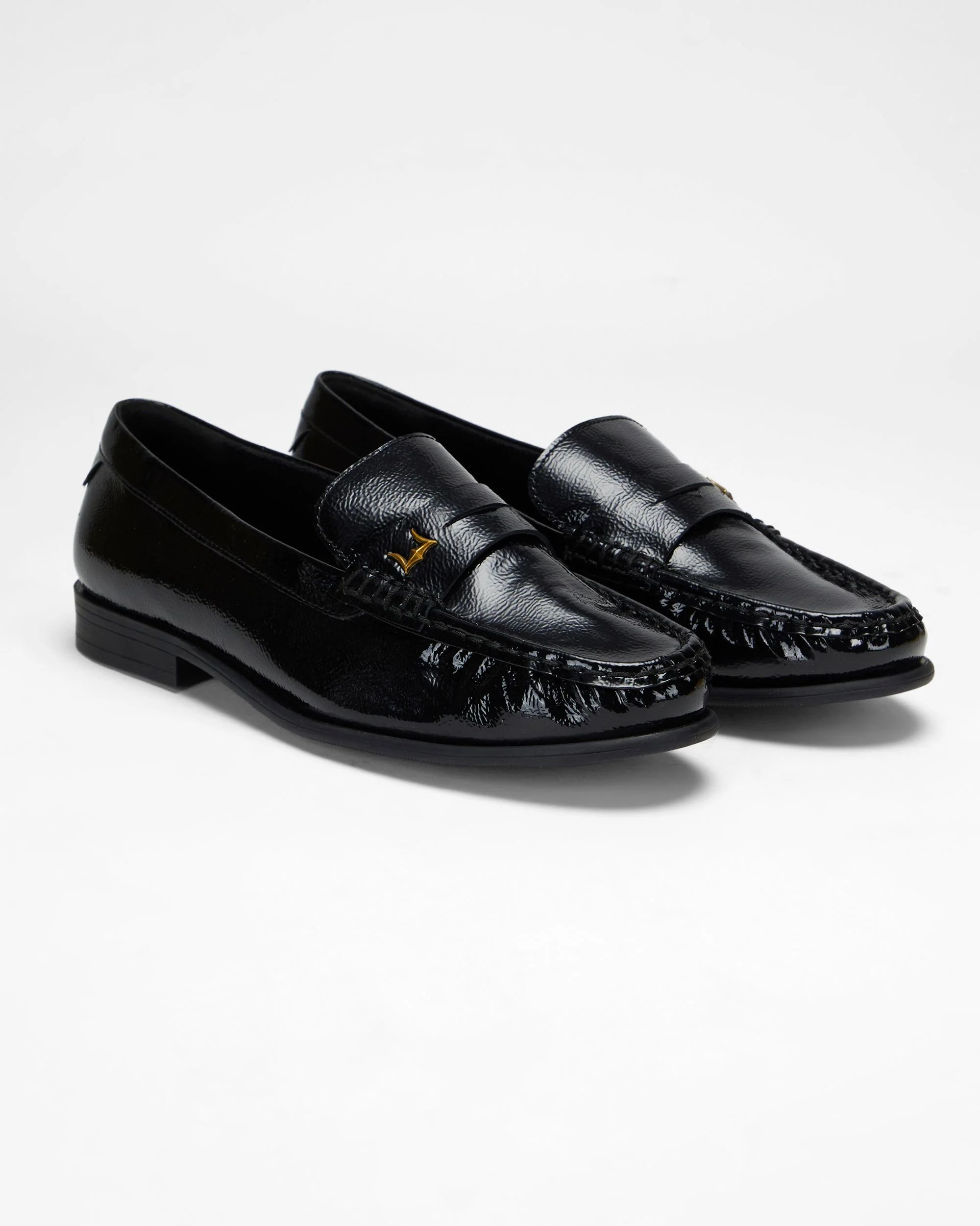 Loyal West LEATHER LOAFERS - BLACK