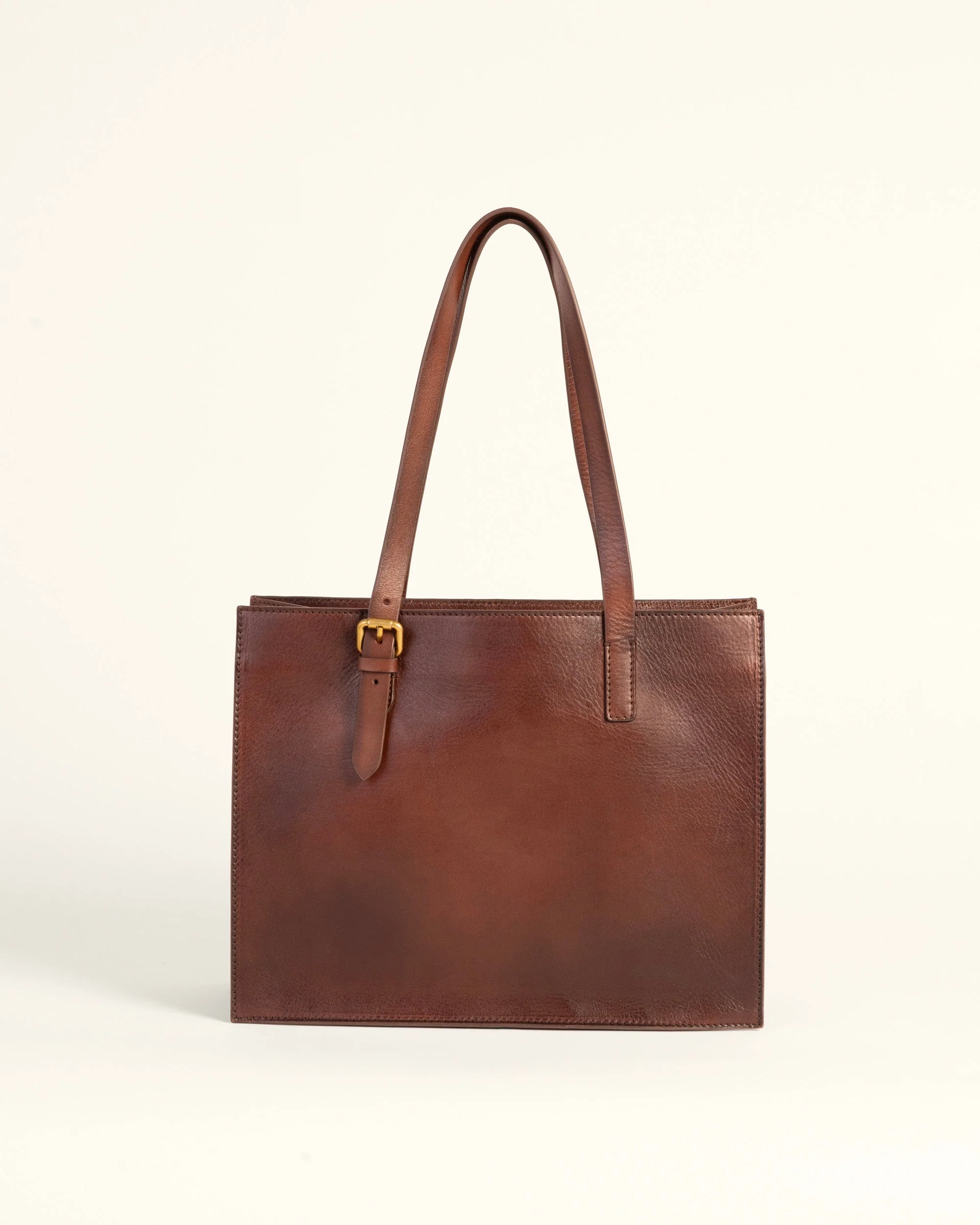 Loyal West Mivva Handtooled Medium Bag - Brunette Leather