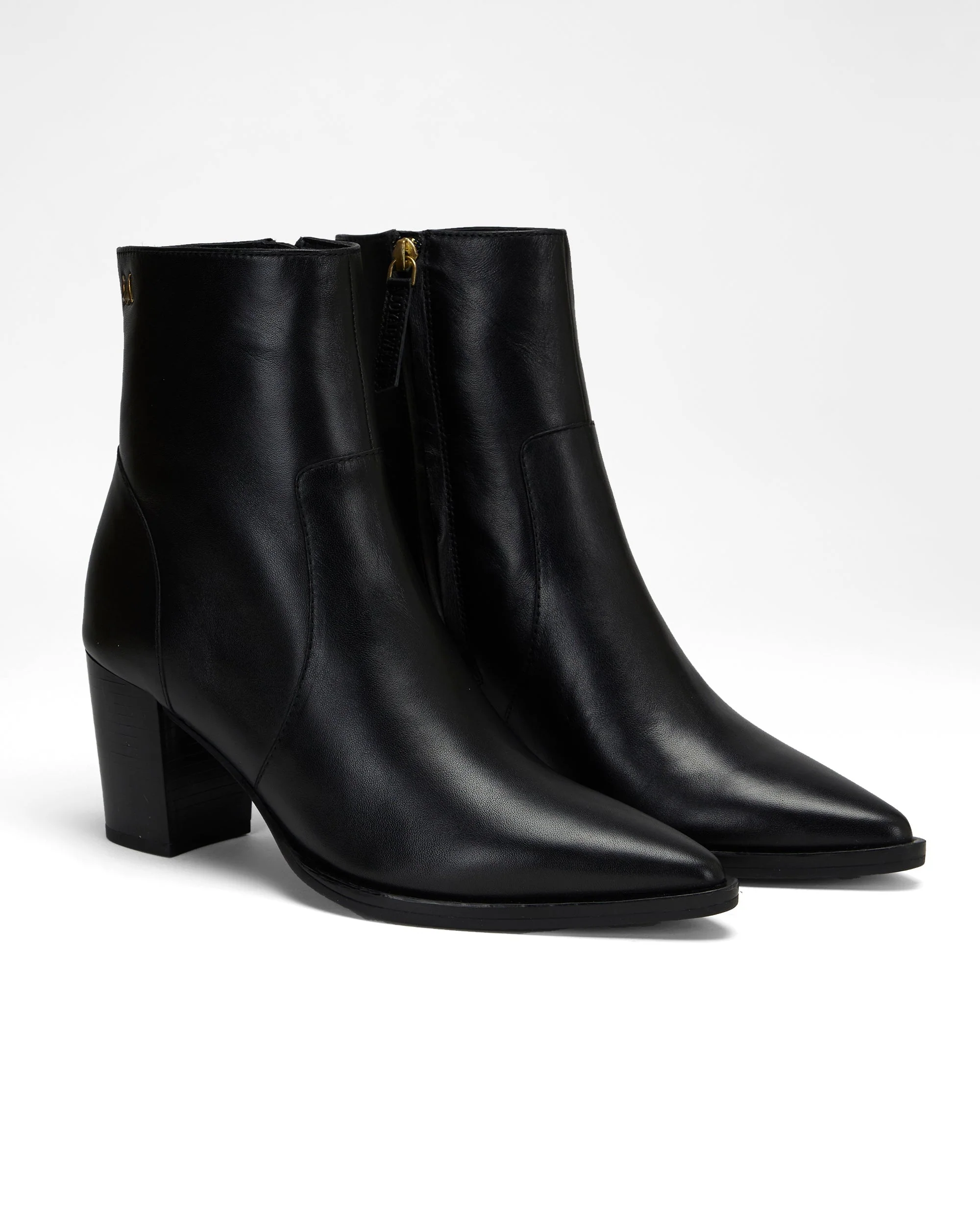 Loyal West POINTED LEATHER BOOTIES