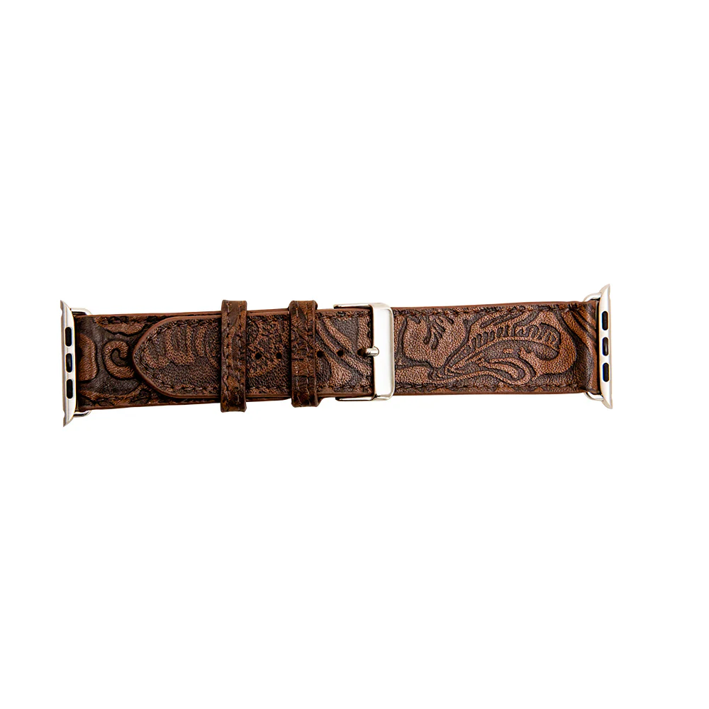 Mavinter Embossed Leather Watch Band