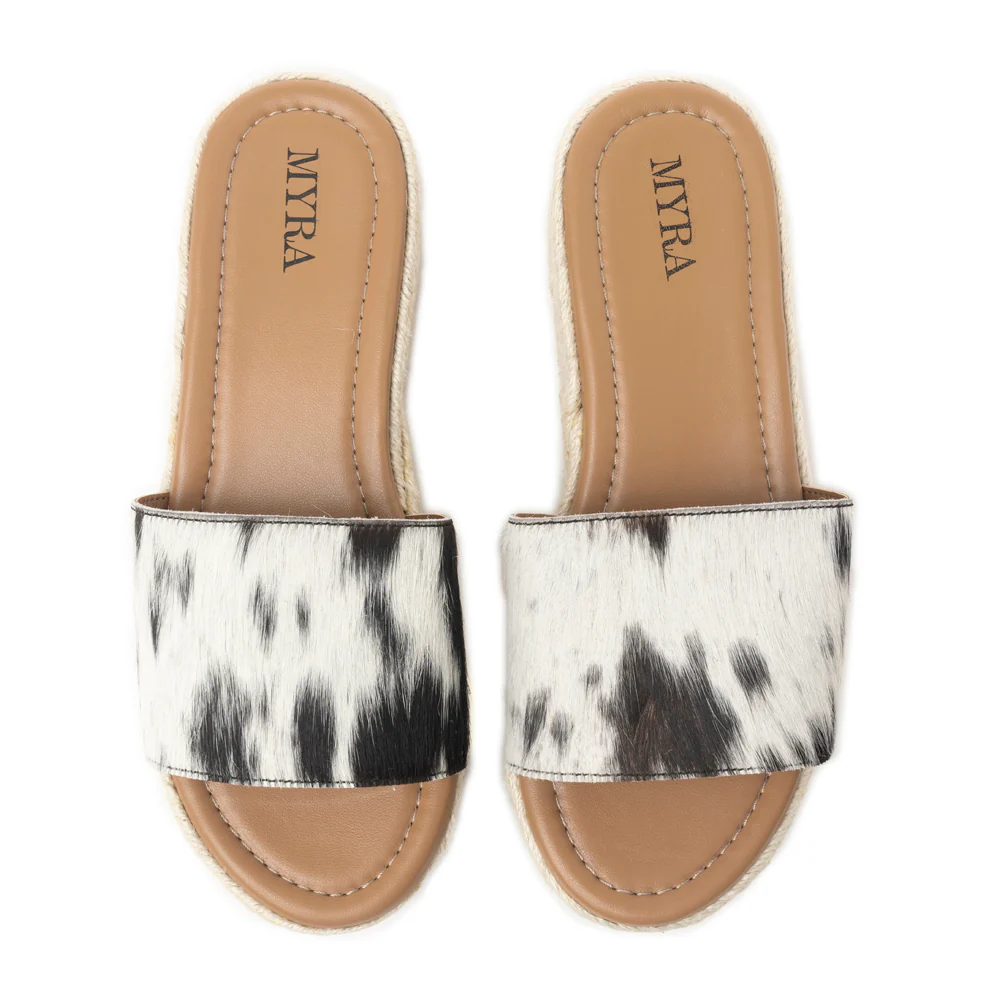 8294-mesa-mane-hairon-leather-sandals-in-black-white-1.webp
