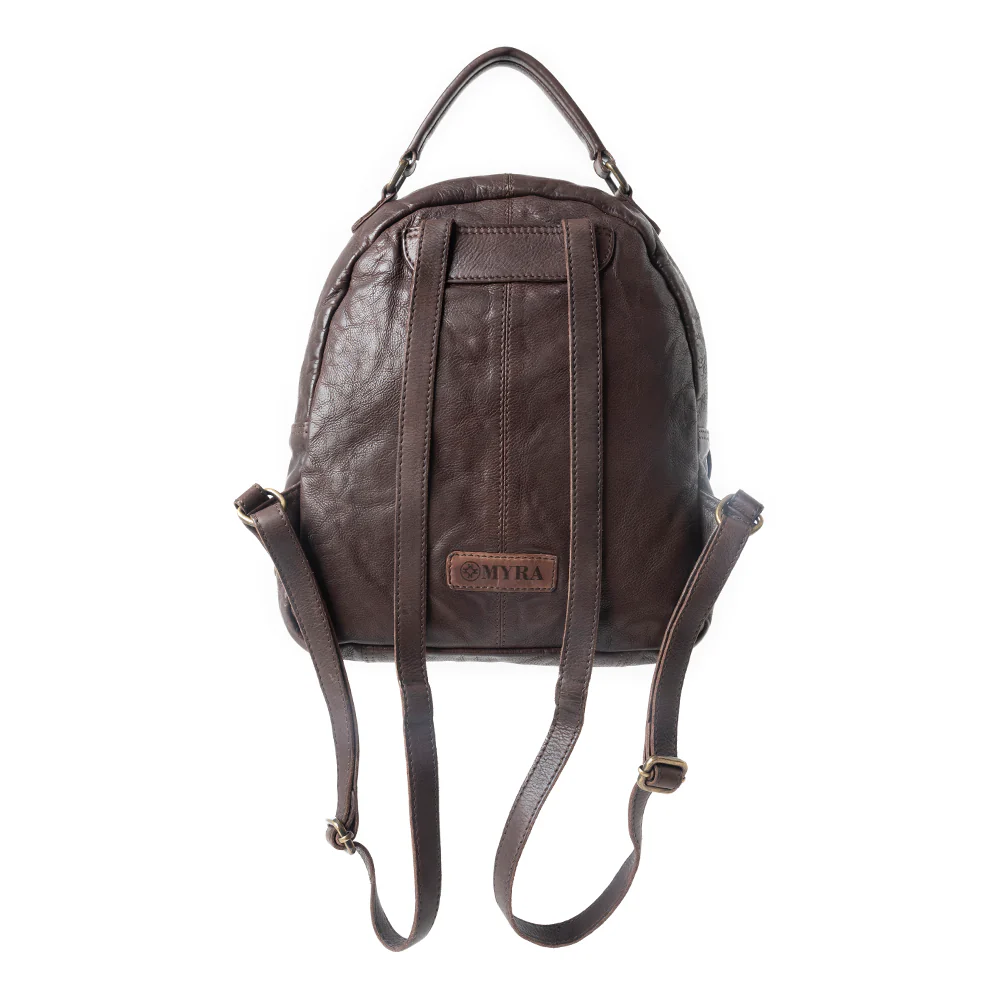 Midnight Rodeo Leather Backpack in Espresso Brown