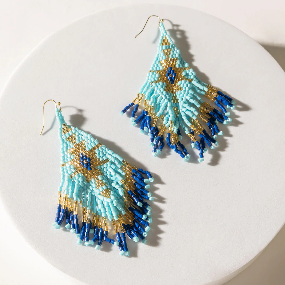 Azul Arrow Earrings in Mirage Cyan