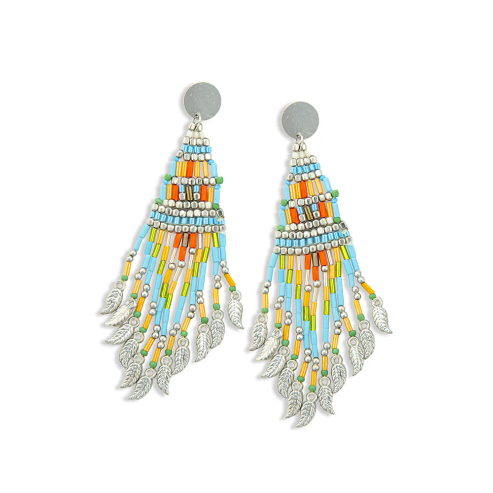 Morningâs Tapestry Beaded Earrings