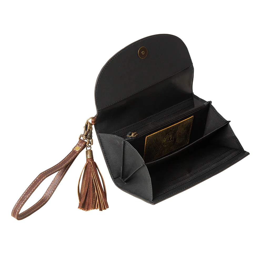 9209-myra-sandstone-trail-hairon-wristlet-wallet-handtooled-leather-with-western-floral-pattern-and-tassel-strap-for-easy-use-1.webp