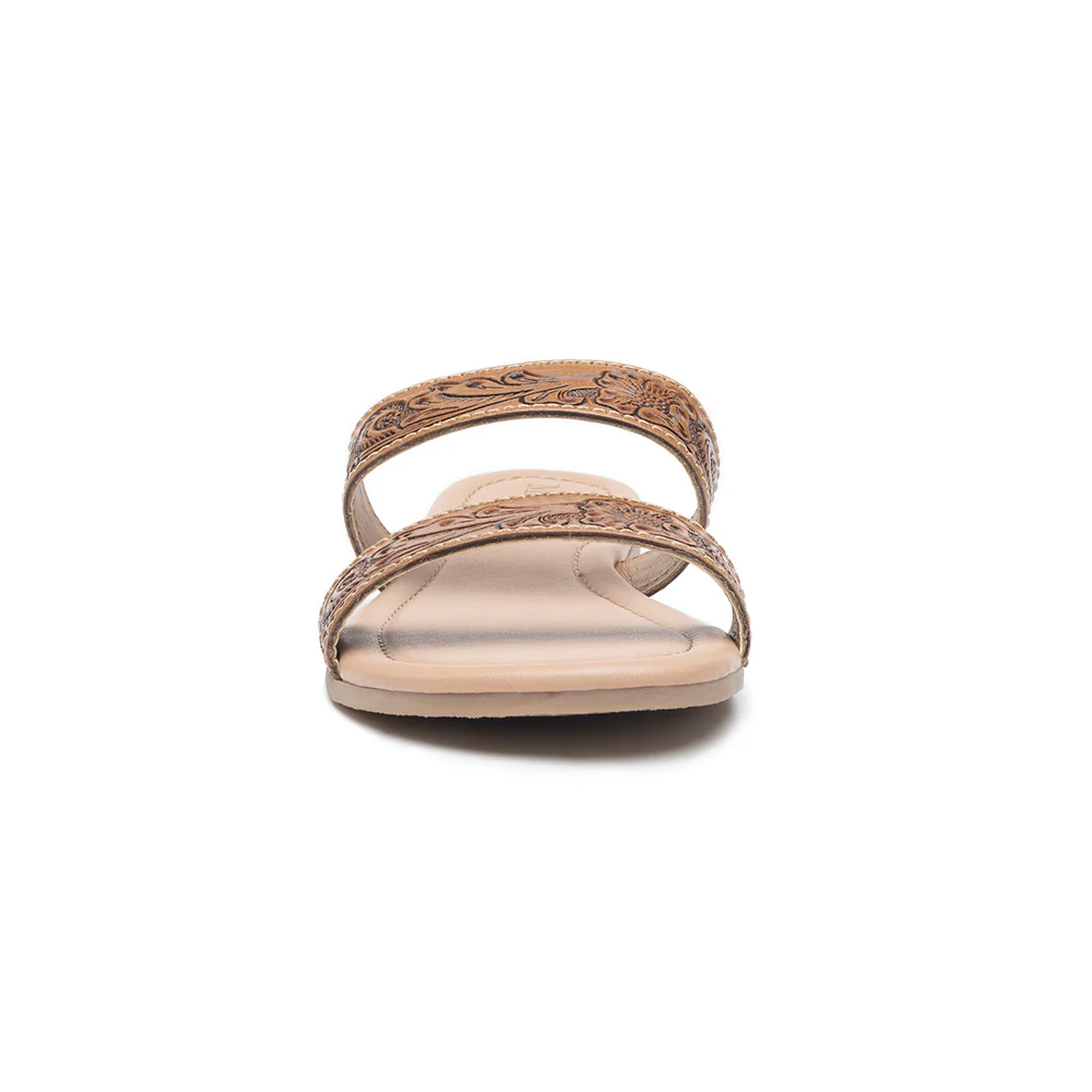 9229-myra-terra-trails-tan-leather-flats-for-women-handtooled-ranch-sandals-with-open-toe-ease-for-everyday-comfort-1.webp