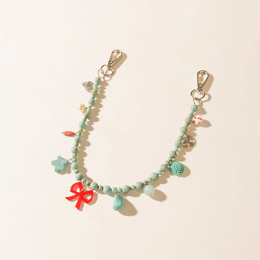 Ninaâs Lucky Bag Charm in Ocean Blue